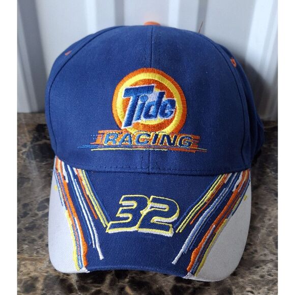 Vintage Ricky Craven #32 Tide Racing Snapback Hat Cap Adjustable Downy NASCAR - Picture 1 of 8